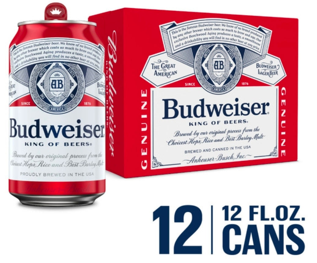 12 Pack Of Budweisers (Same day delivery, Must show i.d)