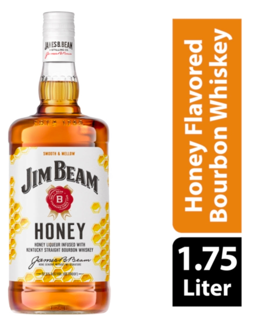 Jim Beam Honey 1.75L (Same day delivery, Must show i.d)